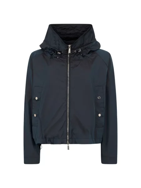 Geacă Moorer cu glugă albastru