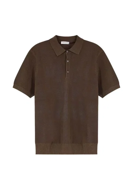 Scurt pulover Bramani Cashmere din cașmir maro