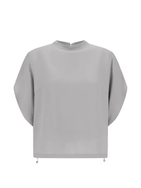 Bluză Herno din satin gri