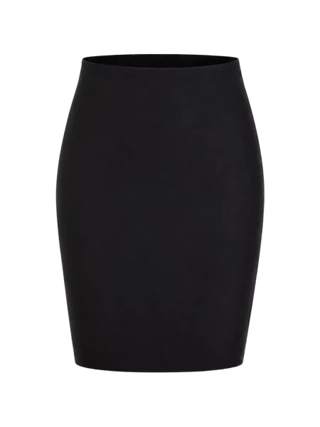 Fusta mini Gemy Maalouf cu talie înaltă negru