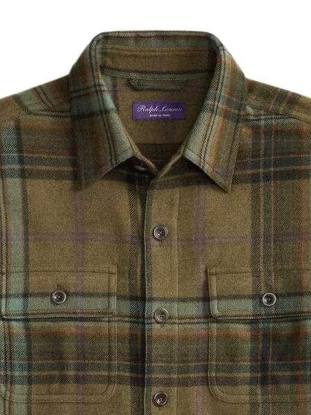 Košeľa Ralph Lauren Purple Label zelená