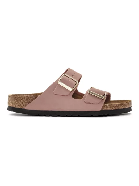 Klapki Birkenstock skórzane różowe