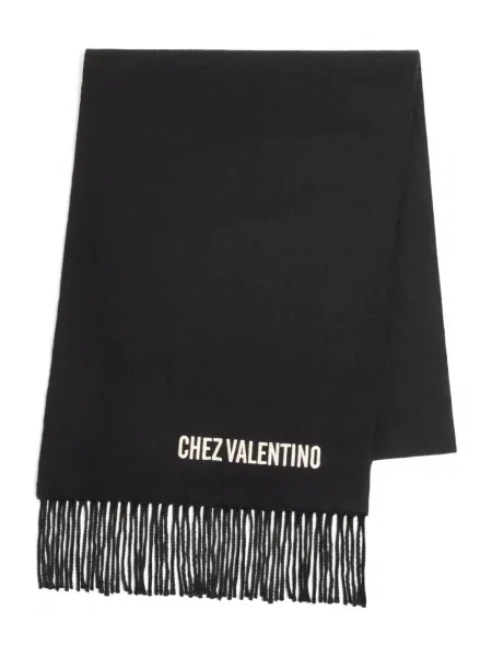 Fular Valentino Garavani cu broderie negru