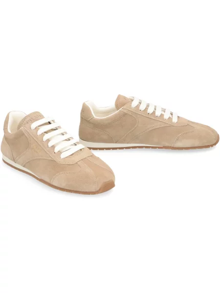 Sneakersy Prada zamszowe beżowe