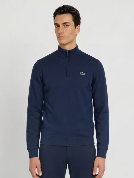 Lacoste Funkční Svetr Troyer S Kapucí tmavě modrá