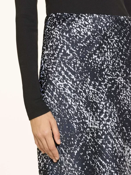 Calvin Klein spódnica granatowy midi rozkloszowana biała