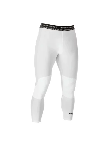 Legginsy kompresyjne z dwuwarstwowym wsparciem kolan McDavid białe