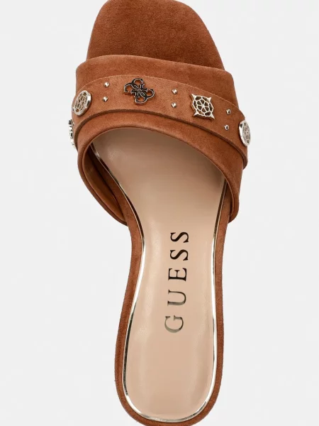 Замшевые шлепанцы Guess