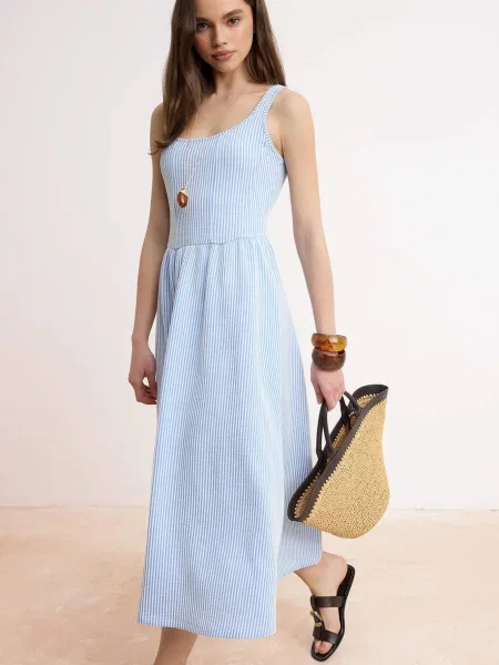 Trendyol Rochie albastru alb
