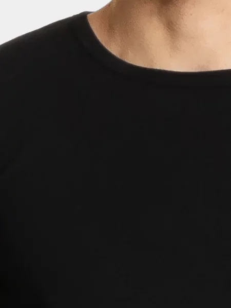 Majica z dolgimi rokavi Atlantic črna