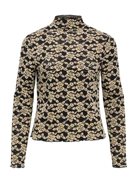 OBJECT Tricou OBJHELMI NELA bej negru