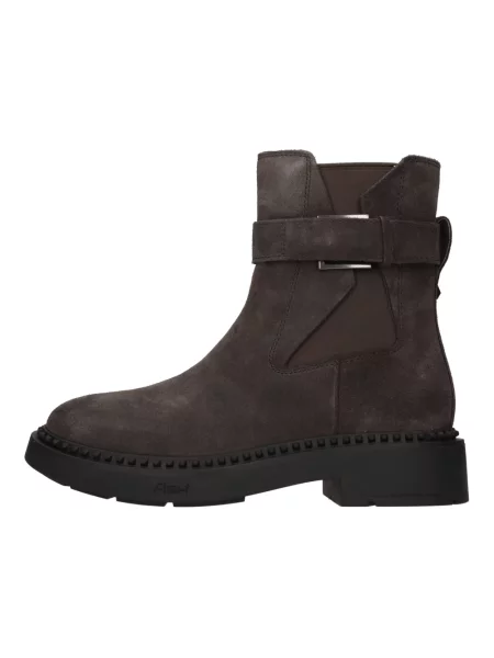 Buty do kostki Ash skórzane brązowe