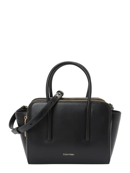 Ročna torba Calvin Klein Carryall Micro Leather Tote črna