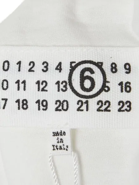 Tricou Mm6 Maison Margiela cu autograf alb