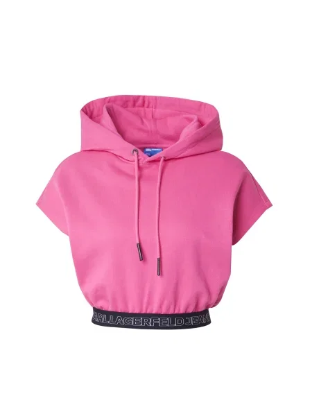 Geacă de blugi Karl Lagerfeld Jeans alb