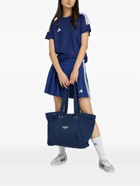 Fusta mini Adidas tricotate albastru