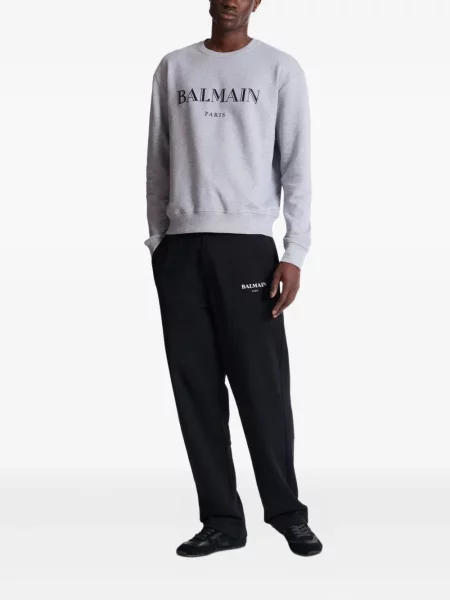 Hanorac Balmain cu imagine gri