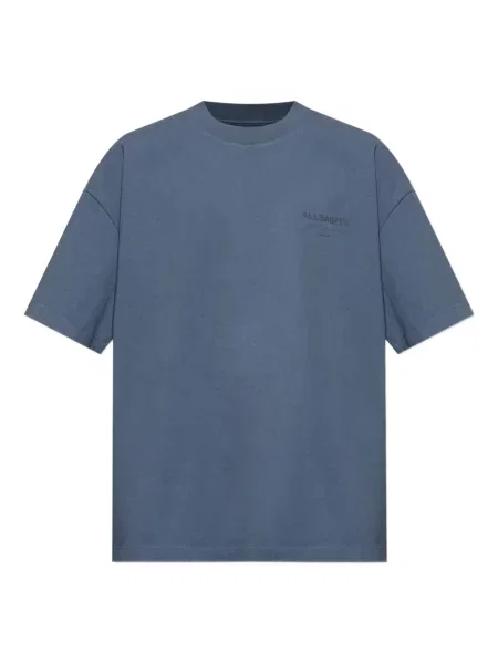 Tricou Allsaints cu imagine albastru