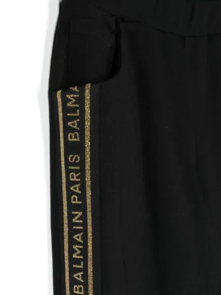 Spodnie dziecięce Balmain czarne