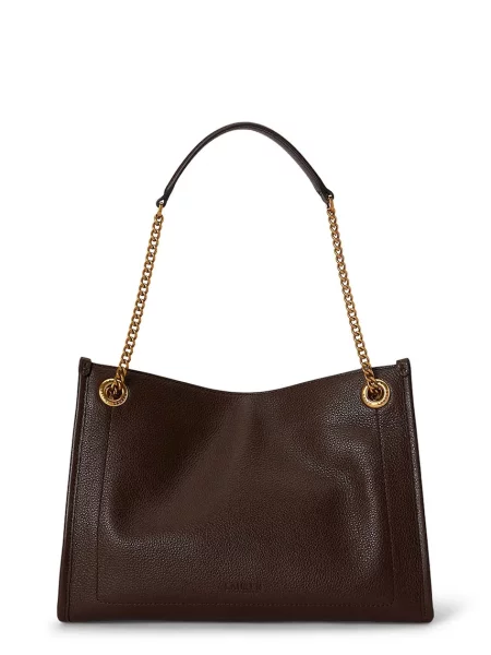 Lauren Ralph Lauren Torba za na rame BRDLY tamno smeđa