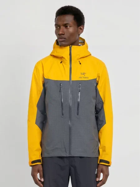 Arc'teryx Kurtka Hardshell Alpha grau żółta