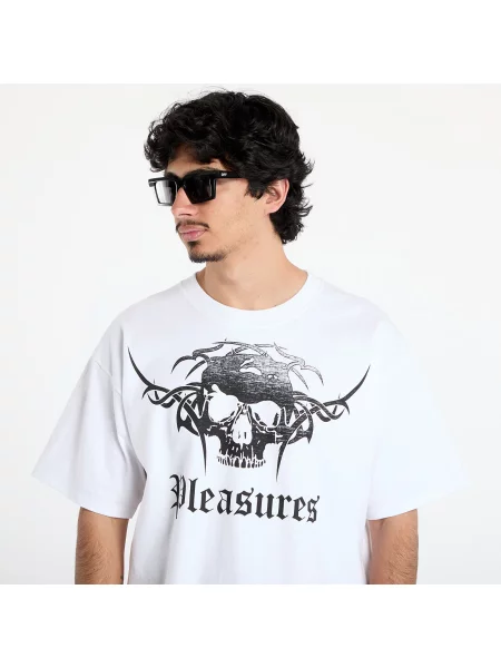 Тениска Pleasures бяло