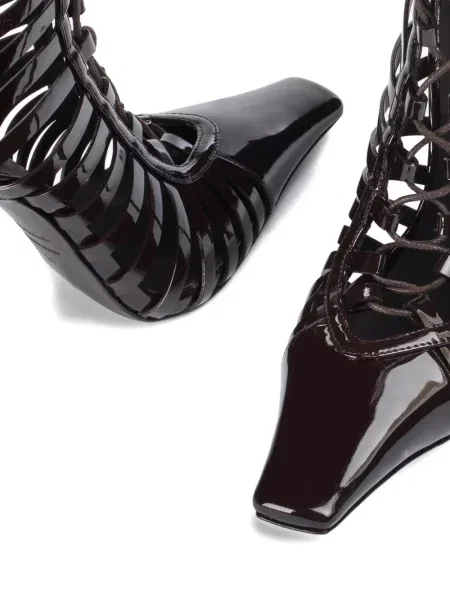 Botine Le Silla cu șireturi din dantelă negru