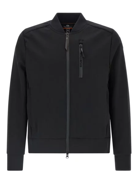 Vesta na patentni zatvarač Parajumpers s autogramom crna
