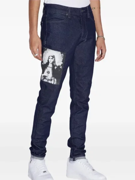 Blugi drepți Ksubi albastru