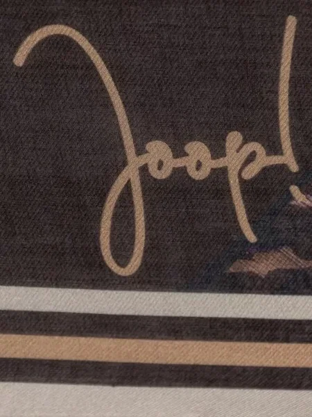 Fular Joop! cu franjuri maro