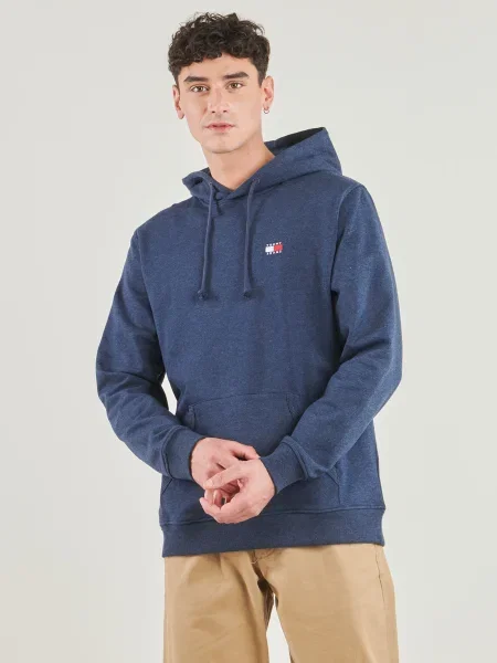 Hanorac cu glugă Tommy Jeans albastru