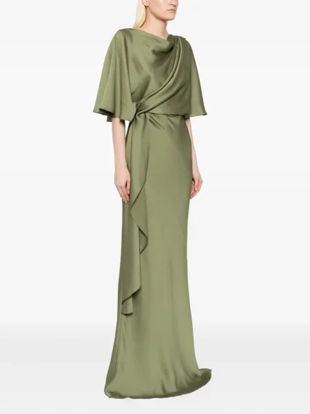 Rochie Amsale din satin verde