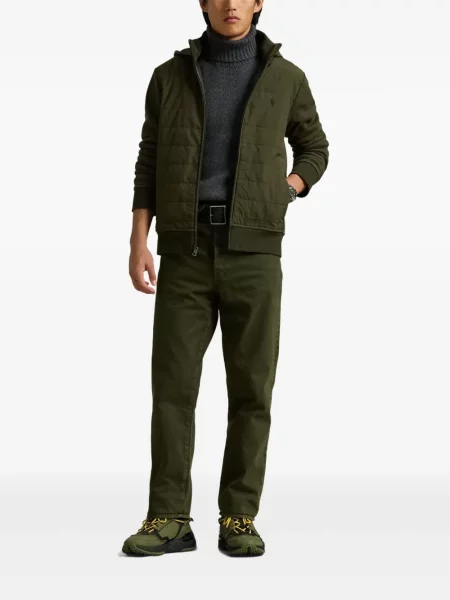 Șapcă Polo Ralph Lauren cu dungi din fleece verde