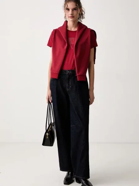 Armani Exchange kratka majica rdeča