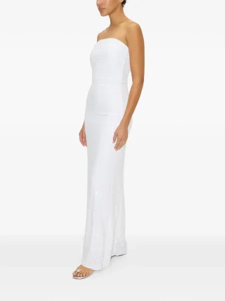 Rochie maxi Simon Miller cu paiete alb