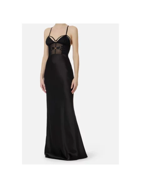 Sukienka maxi Elisabetta Franchi czarna