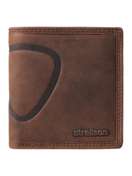 STRELLSON Peňaženka Billfold Q7 Baker Street tmavohnedá hnedá