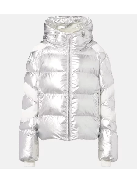 Jeździć na nartach kurtka narciarska Fusalp srebrna