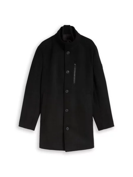 TOM TAILOR Palton de primăvară-toamnă negru