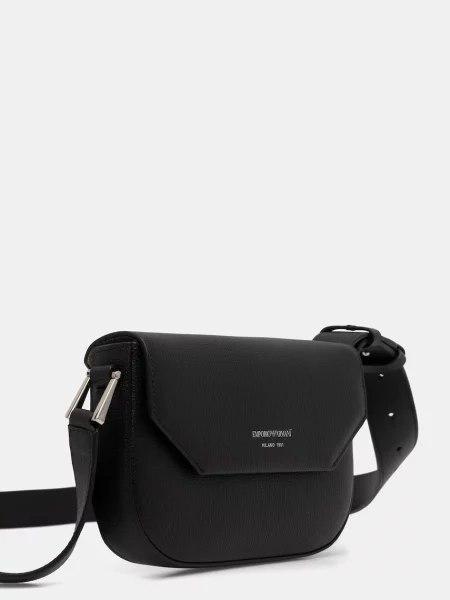 Emporio Armani crossbody kabelka dámska kožená čierna