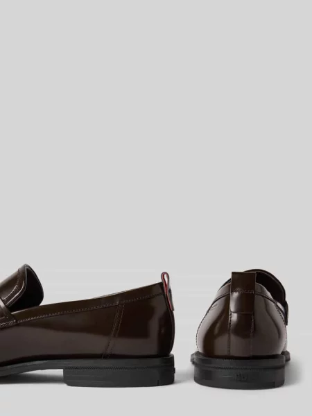 Mokasyny skórzane z obszyciem typu pennyloafer model ‘VARIAN’ Hugo