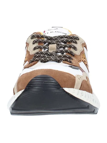 Sneakersy Voile Blanche skórzane brązowe