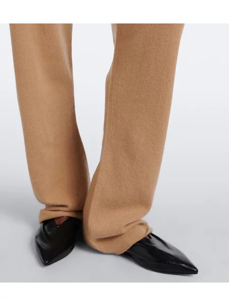 Pantaloni sport Extreme Cashmere din cașmir bej