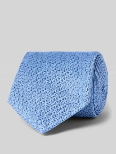 Krawat z jedwabiu z fakturowanym wzorem 8 cm Joop! Collection
