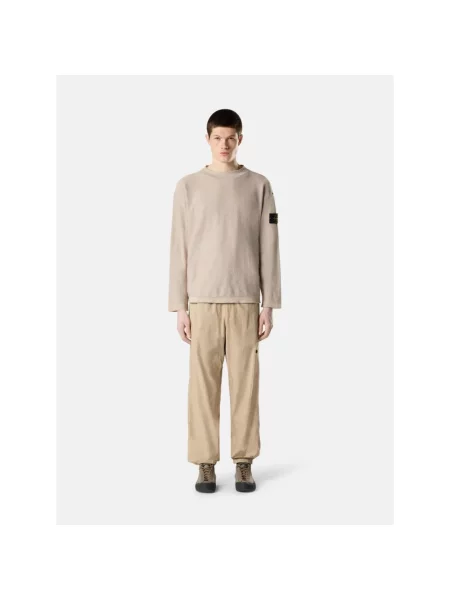 Sweter Stone Island z kamieniami beżowy