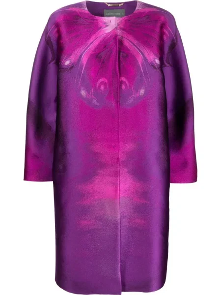 Lung palton Alberta Ferretti violet