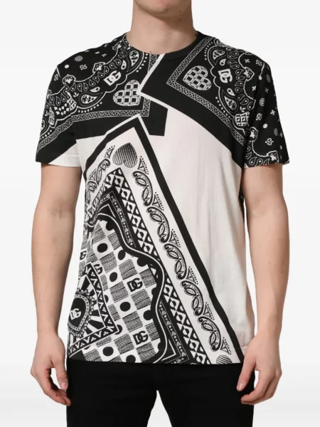 Tricou Dolce & Gabbana cu imagine negru