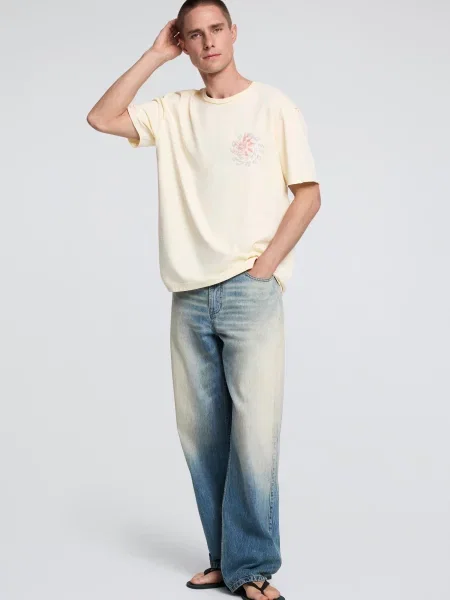 Desigual Tricou mov orhidee / murdar alb