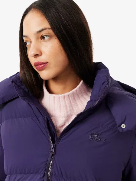 Пуховик Lacoste фіолетовий