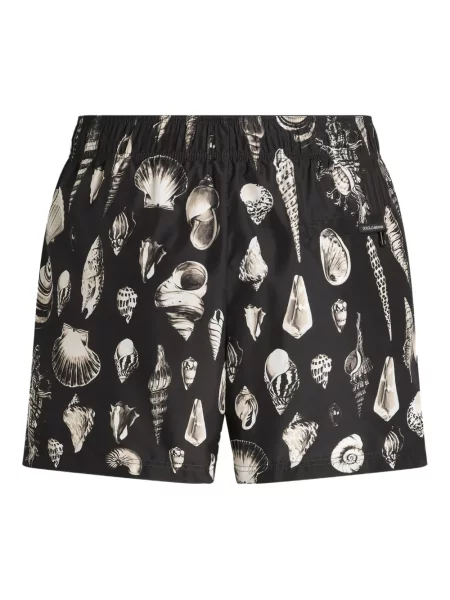 Slip de baie Dolce & Gabbana cu imagine negru